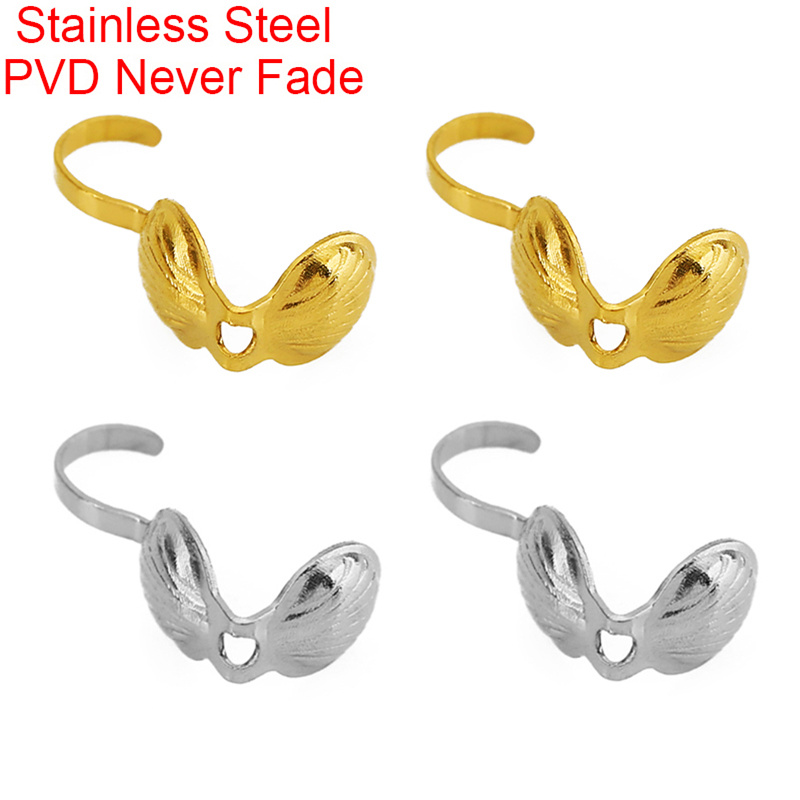 Charm Bracelet Beads - 20個入り 色褪せないPVDステンレス鋼ネックレスコネクタークリンプビーズエンドクラスプフックビーズ用品ジュエリーブレスレット製作