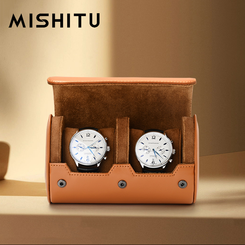 Jewelry Style Watches - MISHITU 1/2/3 スロット時計収納ロールトラベルバッグポータブルヴィンテージレザー時計ディスプレイボックス収納袋時計オーガナイザー男性ギフト