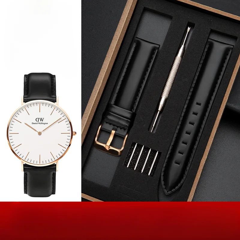 Daniel Wellington Watches & Jewelry Online Store - 防水スマートウォッチバンド,竹リボン付き防水ストレートインターフェイス,wanel wellington用クイックリリースストラップ