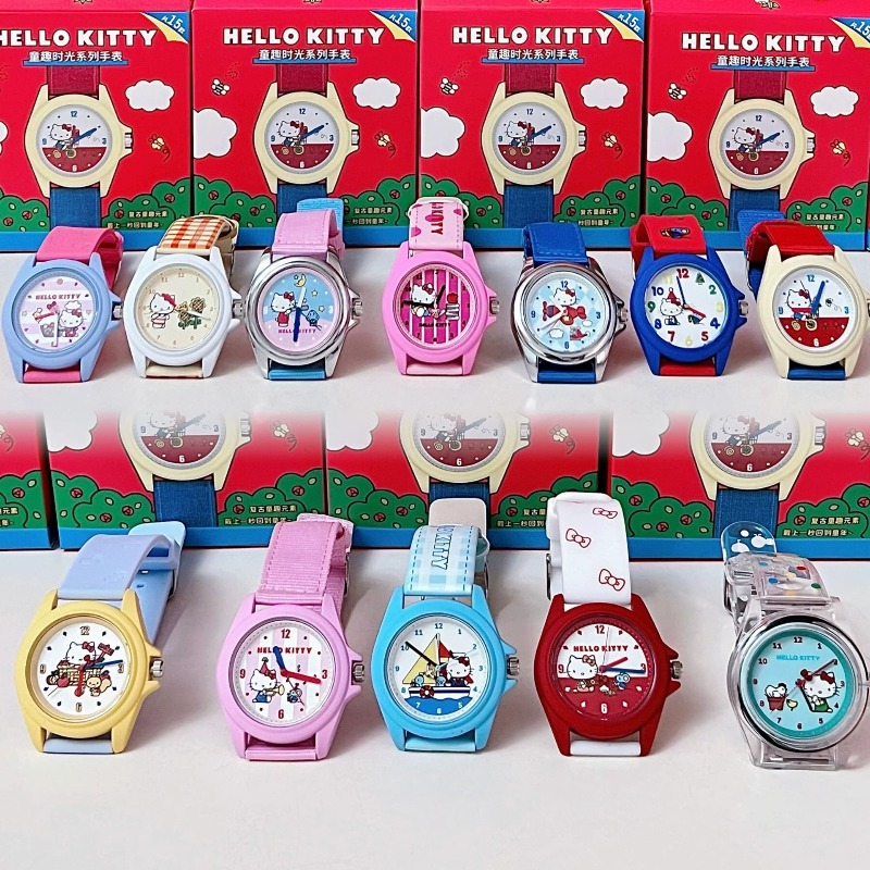 Moments Watches & Jewelry Burlington Reviews - モエッチ サンリオ ハローキティ 子供っぽい楽しい瞬間シリーズ フィギュア 漫画猫ウォッチ