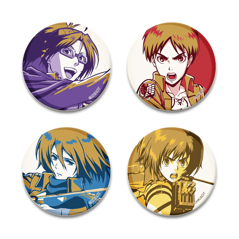 進撃の巨人バッジ手作り漫画ブローチエレンリヴァイアルミンアル - Levi Jewelry & Watches Inc のレビューと価格