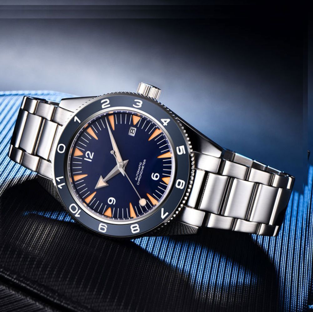 カスタムロゴ NH35 ムーブメント腕時計 10bars メ - Jewelry Style Watches のレビューと価格