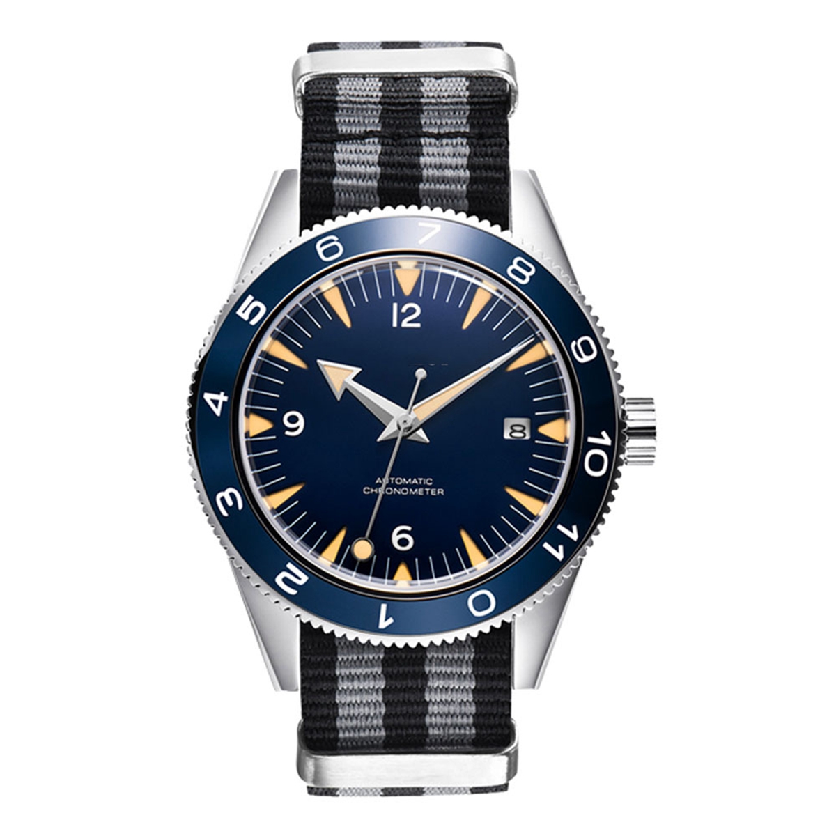 カスタムロゴ NH35 ムーブメント腕時計 10bars メ - Jewelry Style Watches のレビューと価格