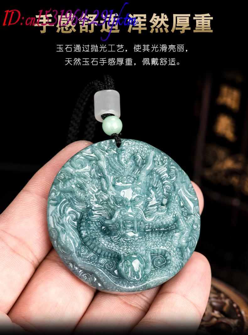 ビルマ翡翠ドラゴンペンダントネックレス女性へのギフトファッシ - Necklace Pendant のレビューと価格