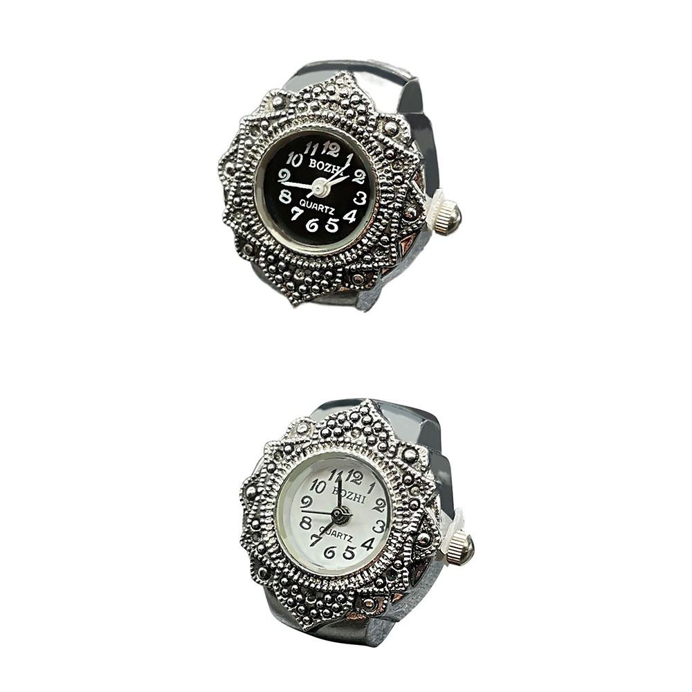 男性と女性のためのレトロなスタイルの指の時計,ユニークなデザ - Vintage Jewelry Watches Women のレビューと価格