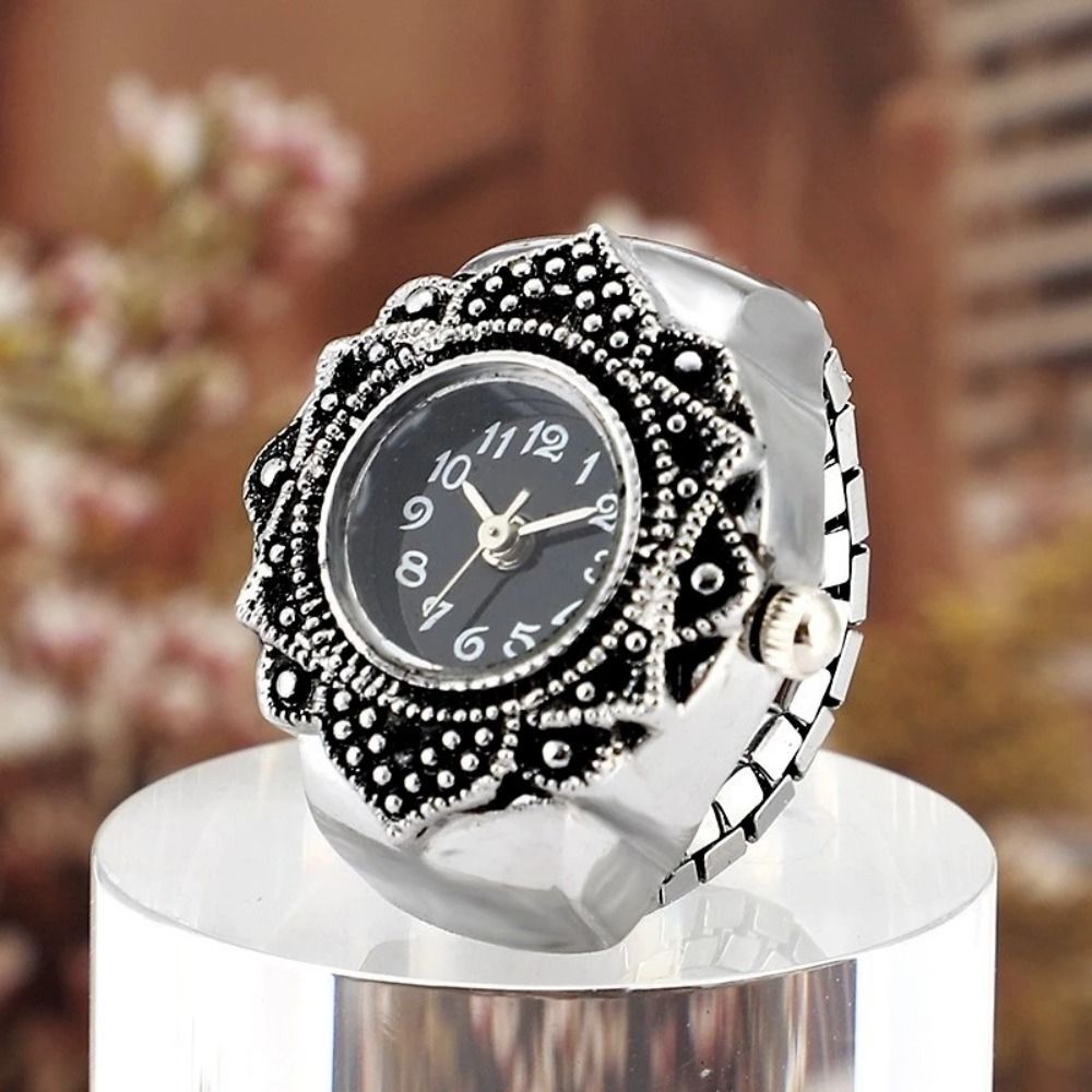 男性と女性のためのレトロなスタイルの指の時計,ユニークなデザ - Vintage Jewelry Watches Women のレビューと価格