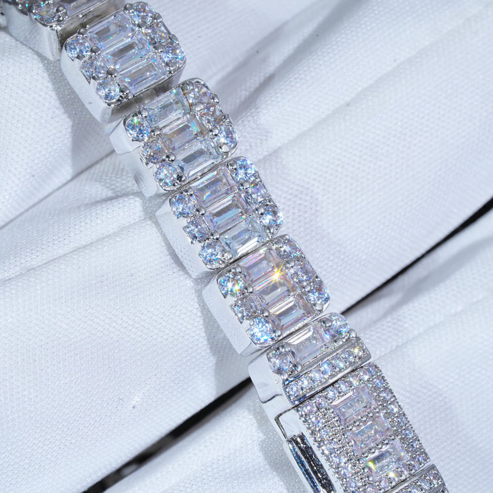 ニューヨーク8mmクラスターテニスブレスレット、ヒップホップ - Tennis Bracelet Cubic のレビューと価格