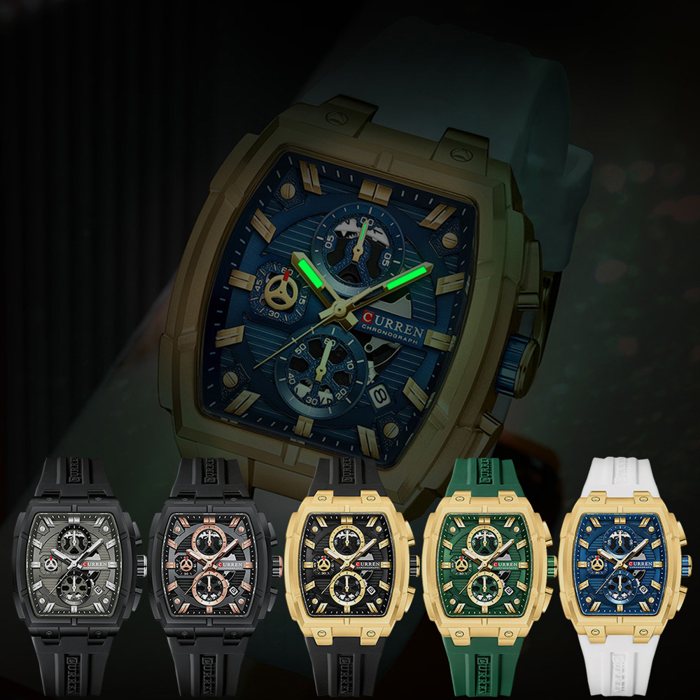 CURREN 高級ヴィンテージ腕時計 メンズ スポーツ クロ - Jewellery Watch のレビューと価格