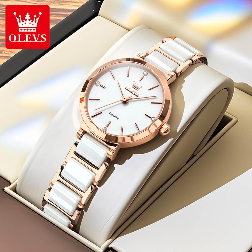 OLEVSレディース腕時計5877高級エレガントクォーツ腕時 - Jewellery Watch のレビューと価格