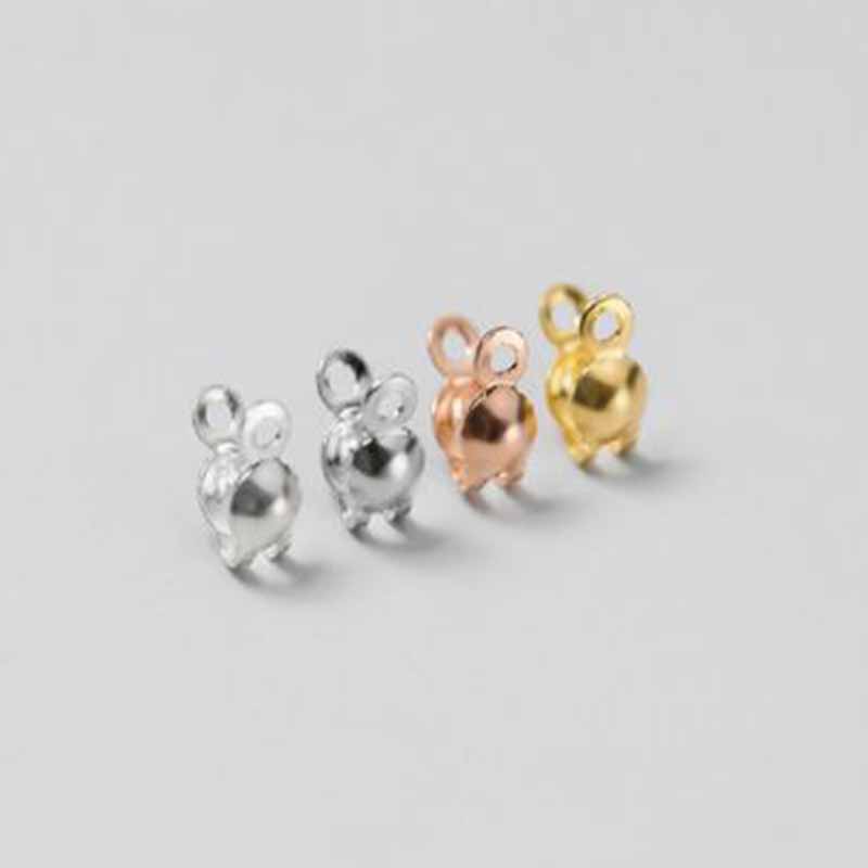 4個入り 本物の純銀925製 クロージャーエンドビーズ クラ - Charm Bracelet Beads のレビューと価格