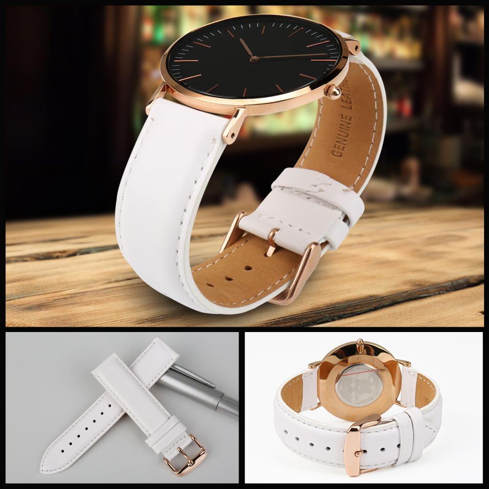 Maikesファッション革時計バンド赤でローズゴールドクラス - Daniel Wellington Watches & Jewelry Online Store のレビューと価格
