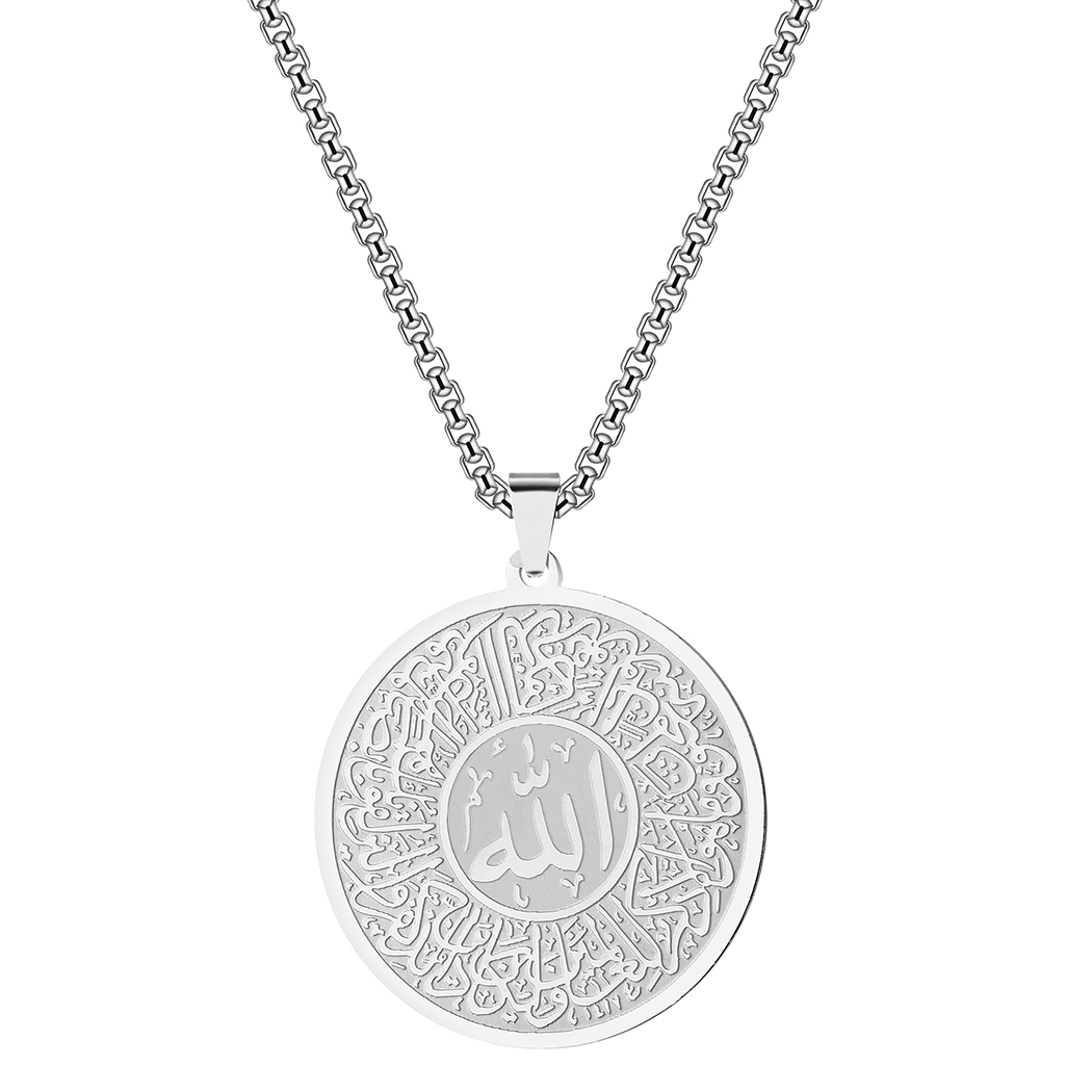 男性用の手作りネックレス,ステンレス鋼,メダリオン,オムツ, - Al Ain Jewelry & Watches Exhibition 2025 のレビューと価格