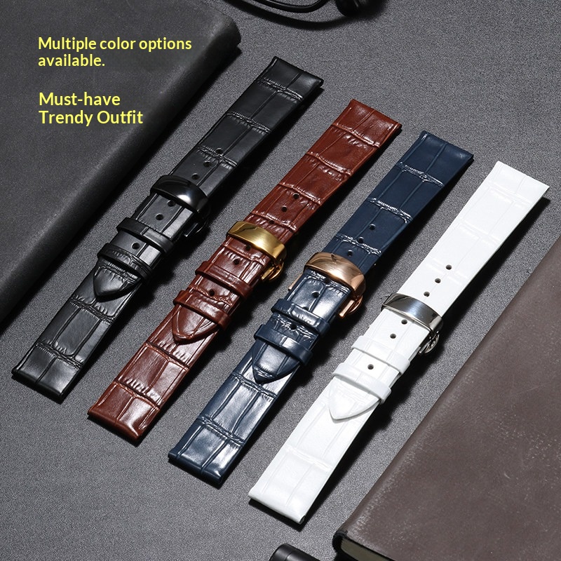 12-22mm 超薄型クロコダイルグレイン牛革時計ストラップ - Daniel Wellington Watches & Jewelry Online Store のレビューと価格