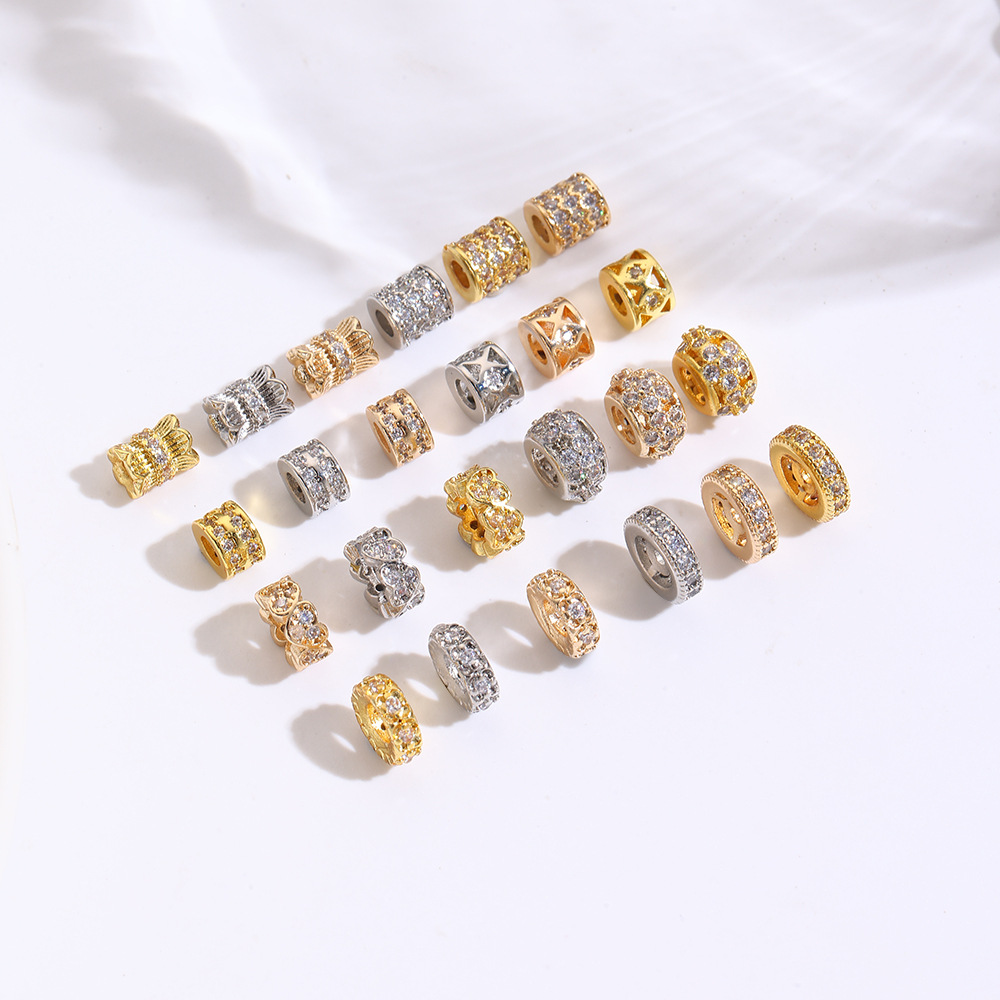 10 銅スペーサービーズ手作りルースビーズ DIY ブレスレ - Pearl Necklace のレビューと価格