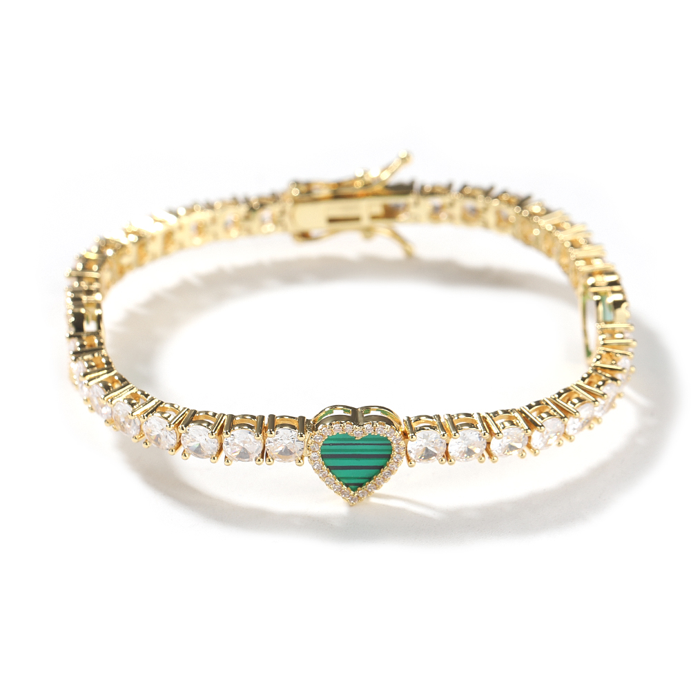 きらびやかなキング-女性と男性のためのブラッククローバーハー - Tennis Bracelet Cubic のレビューと価格