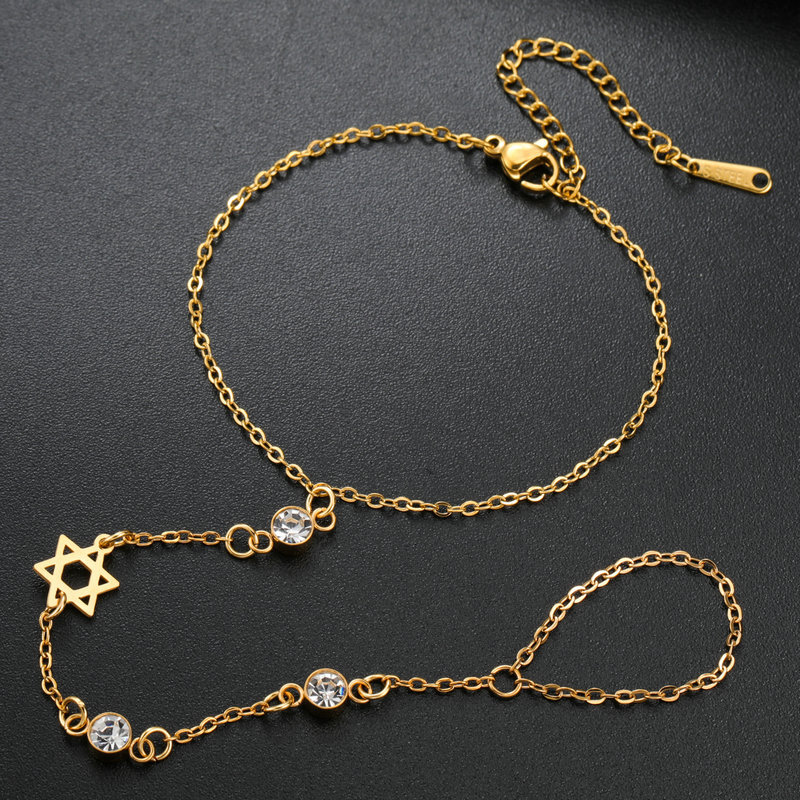 ユダヤ教のダビデの星、ヘブライ文字チャイ、指輪型ブレスレット - Jewelry & Watches Vitopoulos のレビューと価格