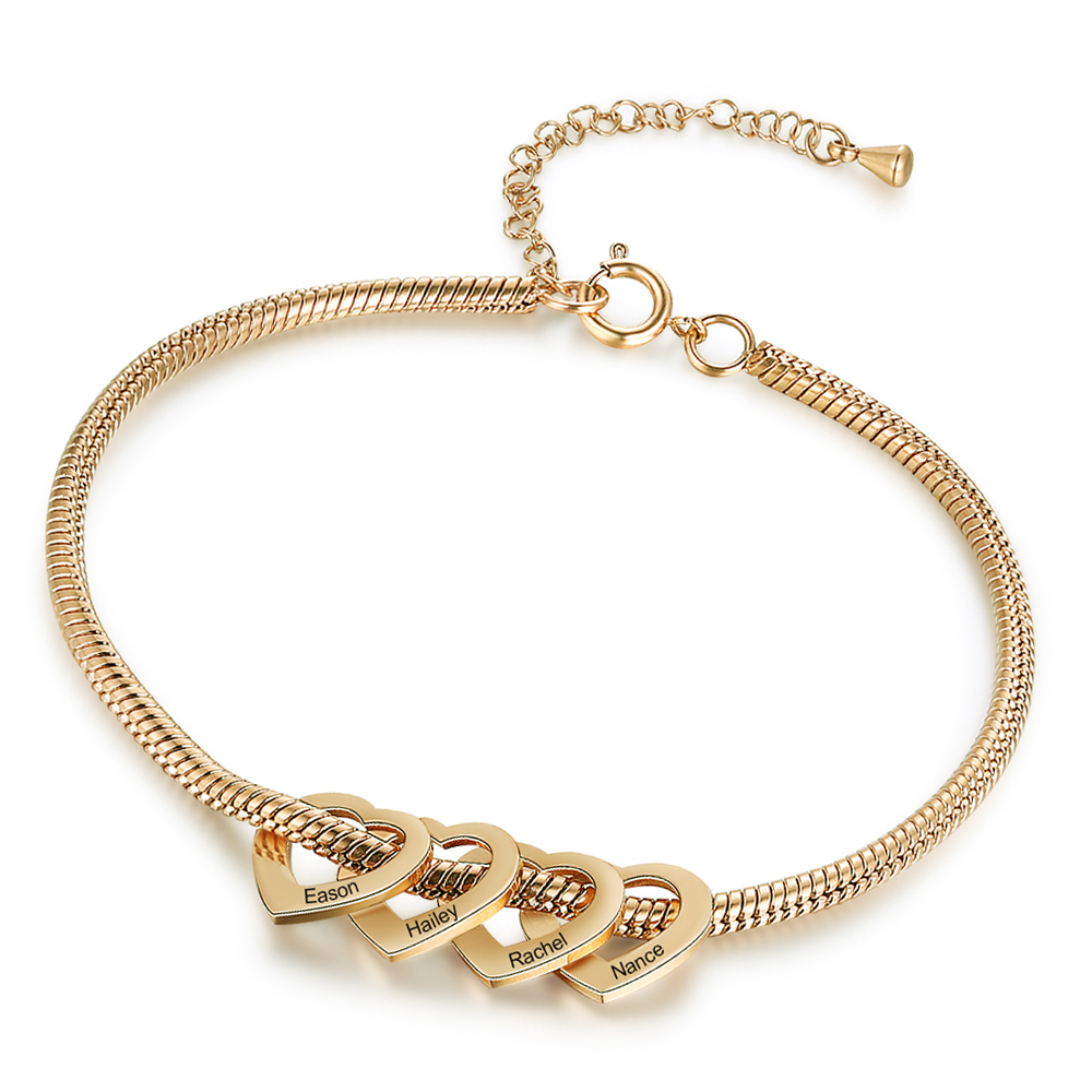PolishedPlus カスタム家族名ブレスレットアンクレ - Anklet Foot Chain のレビューと価格