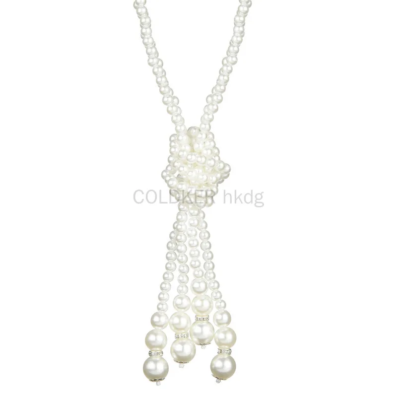 1920年代風パールネックレス フェイクパール ギャツビーア - Pearl Necklace のレビューと価格