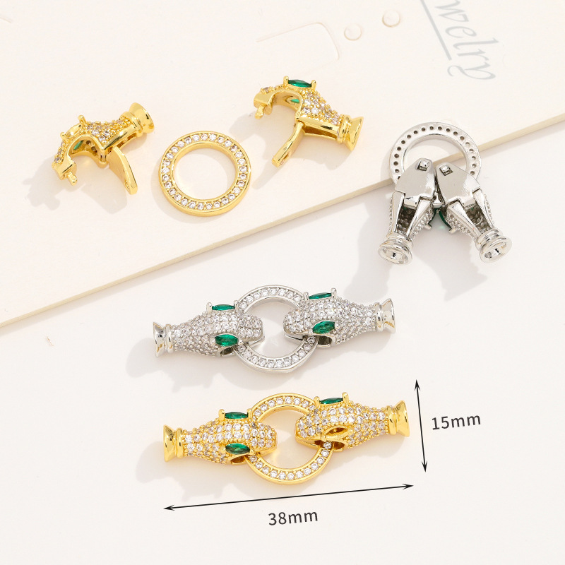 Juya 18K ゴールドメッキ装飾セクターファスナーコネク - Charm Bracelet Beads のレビューと価格