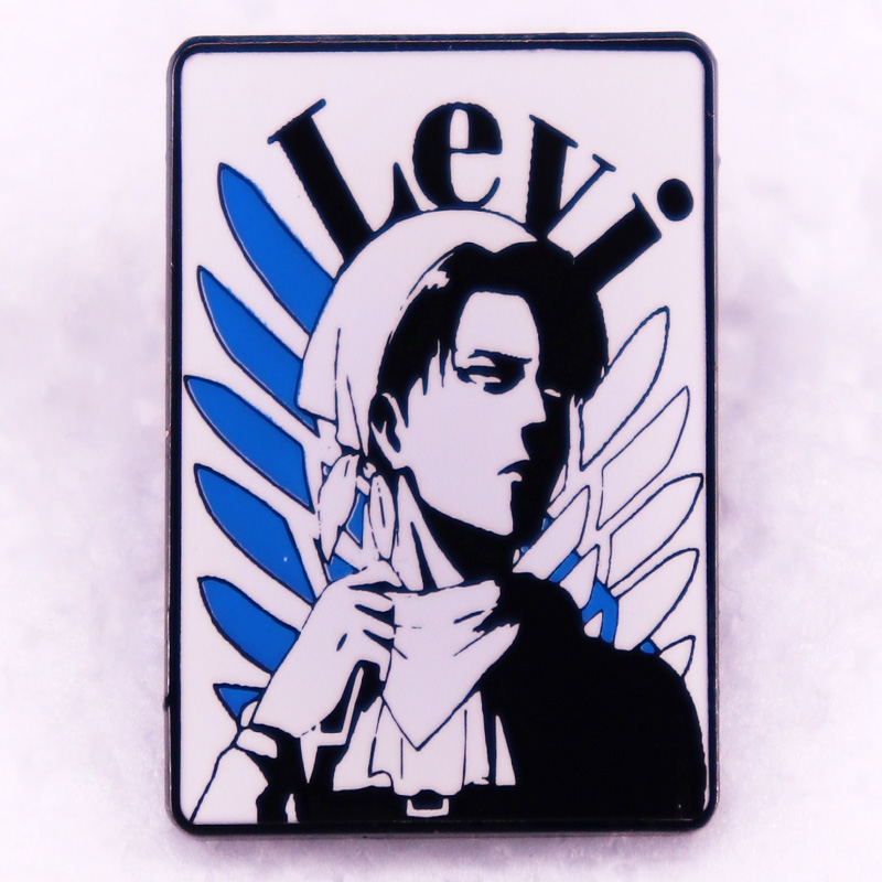 ティタンレヴィラックマンエナメルピンアニメボーイブローチ日本 - Levi Jewelry & Watches Inc のレビューと価格