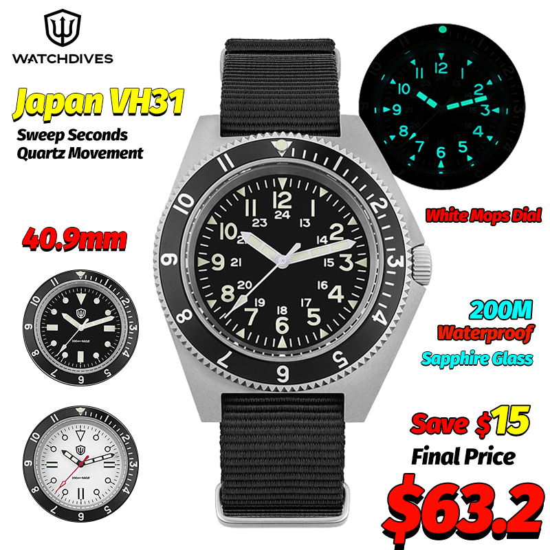 Watchdives WD1972 クォーツ時計サファイア夜 - Jewellery Watch のレビューと価格