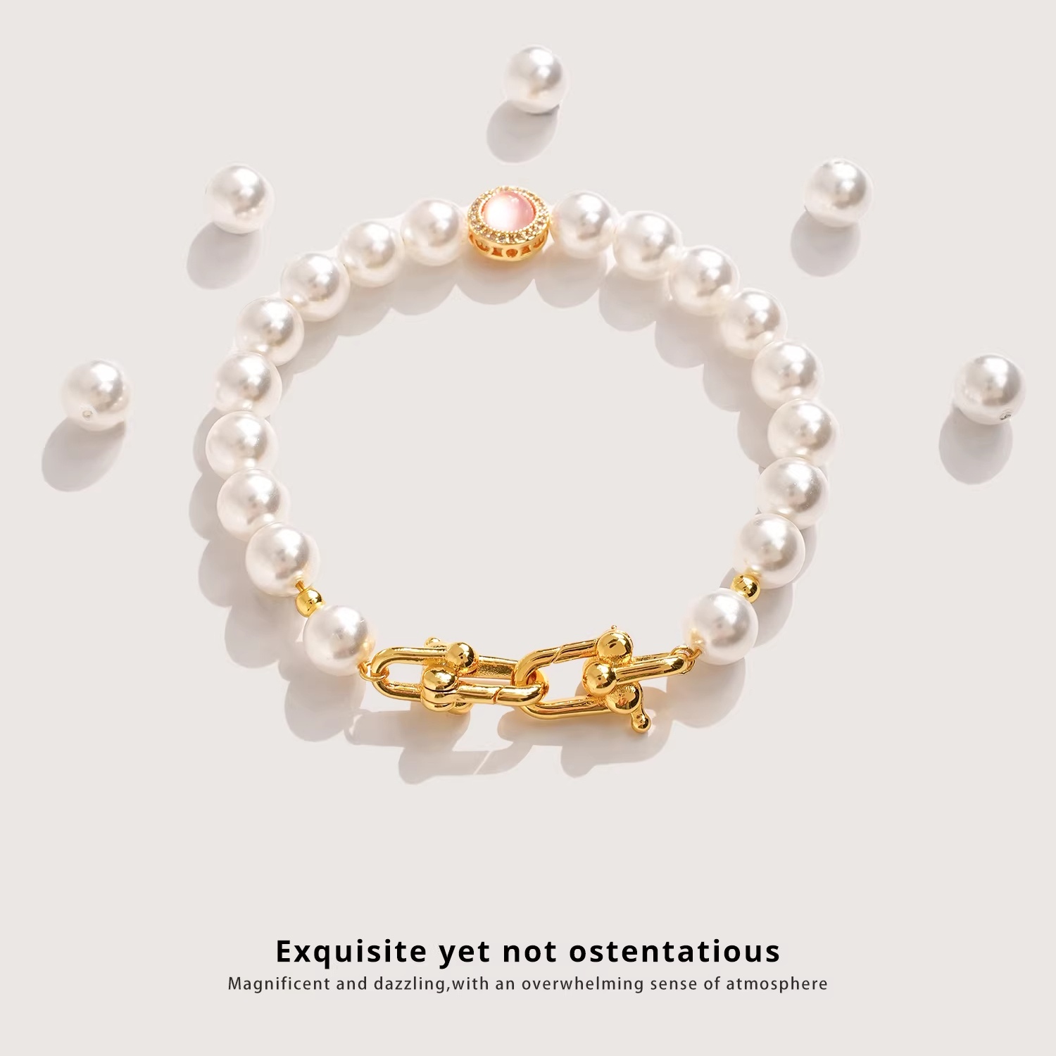 18K金メッキプレス留め金具、DIYパールブレスレット＆ネッ - Pearl Necklace のレビューと価格