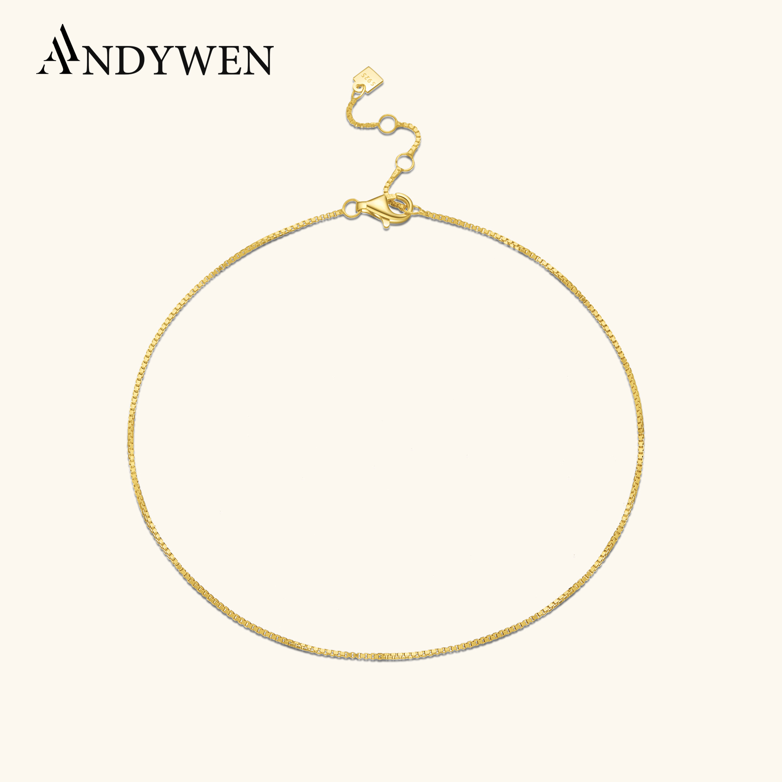ANDYWEN 925スターリングシルバー ゴールド ベビー - Anklet Foot Chain のレビューと価格