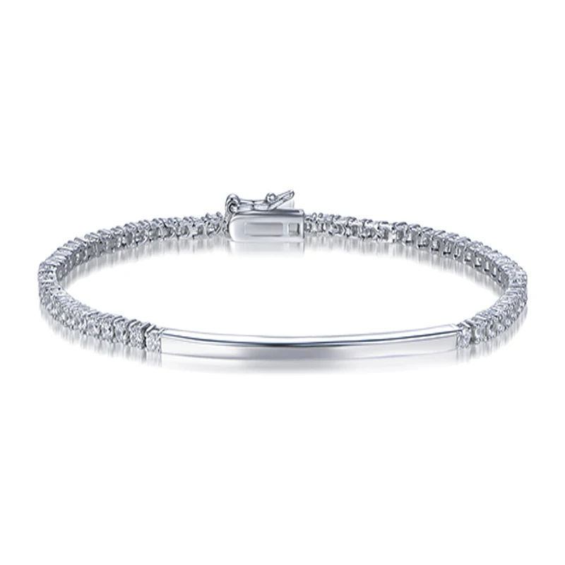 TKJ 925 シルバースタックテニスブレスレット AAA  - Tennis Bracelet Cubic のレビューと価格