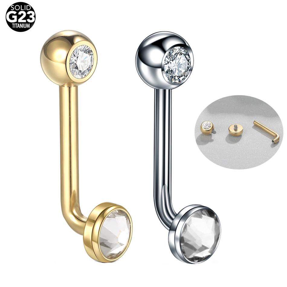 G23へそドリル,クリニナ垂直フード,リップリング,クリスタ - Christina Jewelry & Watches Marguerite Ørestik Forgyldt Sølv のレビューと価格