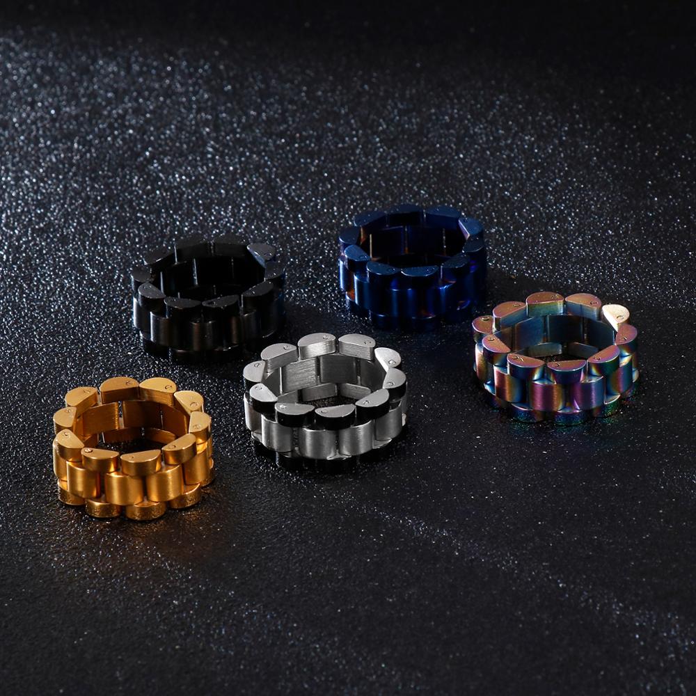 Fongten レトロ時計リンクチェーン男性リングステンレス - Vintage Jewelry Watches Women のレビューと価格