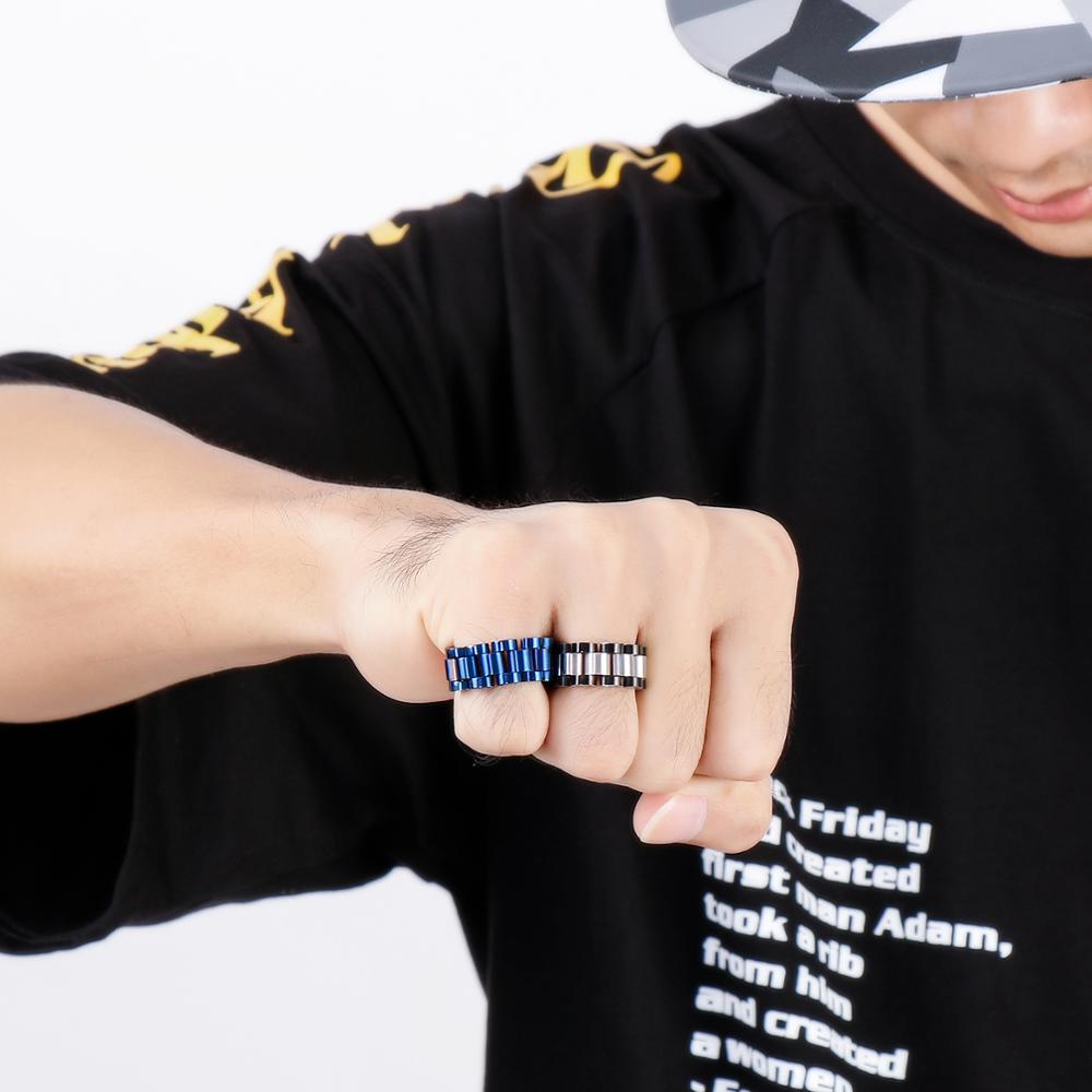 Fongten レトロ時計リンクチェーン男性リングステンレス - Vintage Jewelry Watches Women のレビューと価格